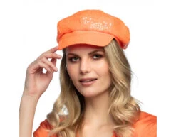 Pet Neon Oranje Pailletten