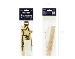 Photobooth Let'S Celebrate Goud 8st -Feestspullen Winkel photobooth lets celebrate goud 8st 8