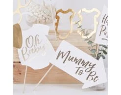 Photobooth Props Baby Shower 10st -Feestspullen Winkel photobooth props baby shower 10st 2