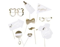 Photobooth Props Baby Shower 10st