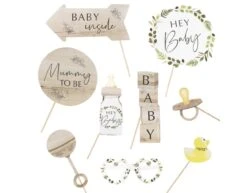 Photobooth Props Babyshower 10st
