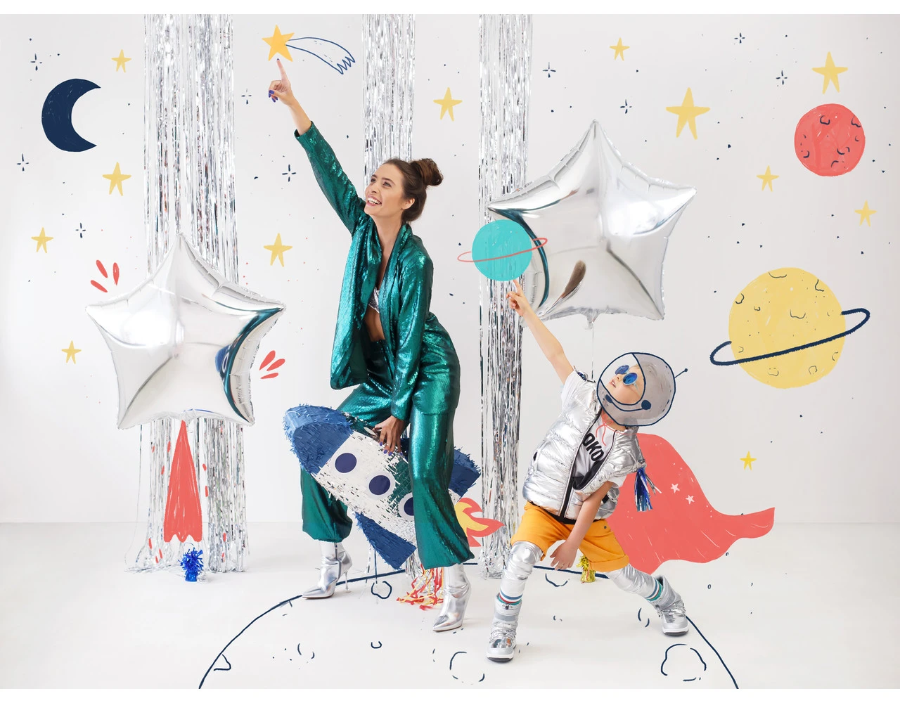 Pinata Raket 70cm 3 Pinata Raket 70cm - Afbeelding 3