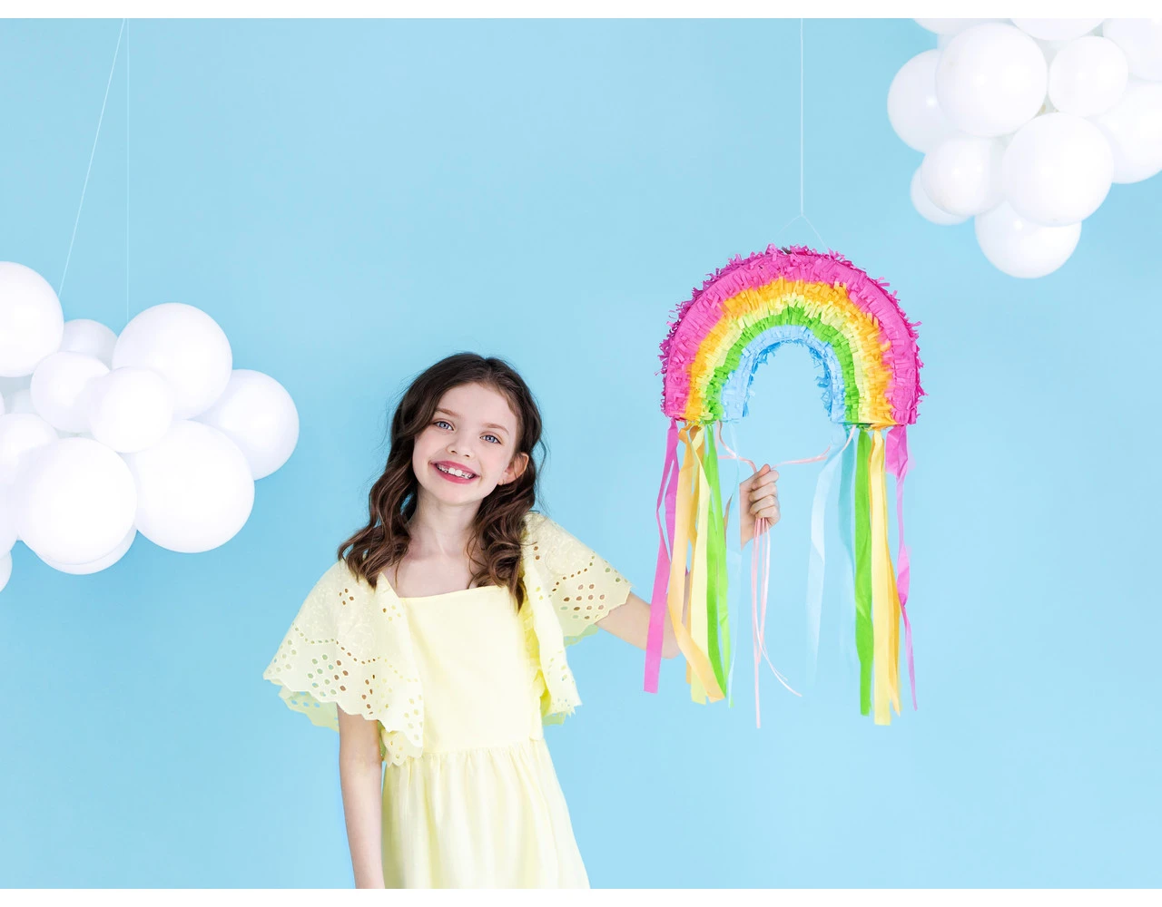 Pinata Regenboog 30cm 2 Pinata Regenboog 30cm - Afbeelding 2