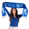 Polyester Sjaal Allez Les Bleus Dubbelzijdig 145x17cm