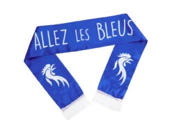 Polyester Sjaal Allez Les Bleus Dubbelzijdig 145x17cm -Feestspullen Winkel polyester sjaal allez les bleus dubbelzijdig 145x1 3