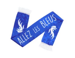 Polyester Sjaal Allez Les Bleus Dubbelzijdig 145x17cm -Feestspullen Winkel polyester sjaal allez les bleus dubbelzijdig 145x1 4