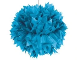 Pompon Blauw 30cm