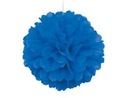 Pompon Blauw 40cm