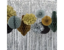 Pompon Goud 20cm 3st -Feestspullen Winkel pompon goud 20cm 3st 2