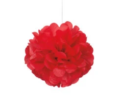 Pompon Rood 20cm 3st