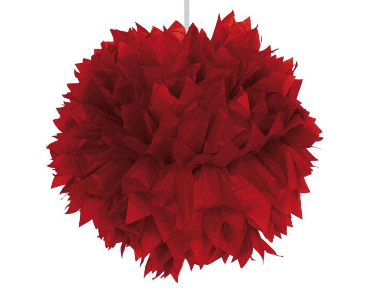 Pompon Rood 30cm 1 Pompon Rood 30cm