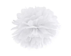 Pompon Wit 35cm