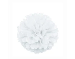 Pompon Wit 40cm