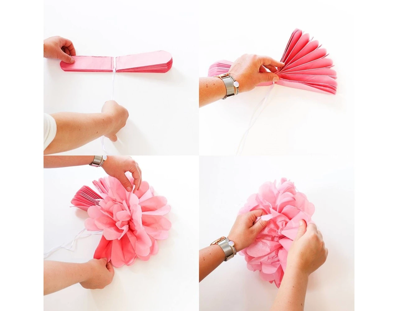 Pompon Zilver 30cm 2 Pompon Zilver 30cm - Afbeelding 2