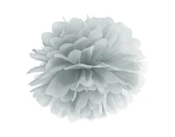 Pompon Zilver 35cm