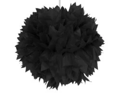Pompon Zwart 30cm