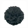 Pompon Zwart 40cm