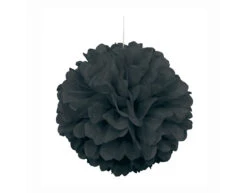 Pompon Zwart 40cm