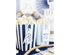 Popcorn Bakjes Blauw Mix 12,5cm 6st -Feestspullen Winkel popcorn bakjes blauw mix 125cm 6st 5