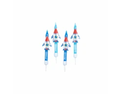 Raket Kaarsjes 5,9cm 4st