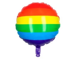 Regenboog Helium Ballon Dubbelzijdig Leeg 45cm