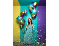 Regenboog Helium Ballon Hart Leeg 45cm -Feestspullen Winkel regenboog helium ballon hart leeg 45cm 4