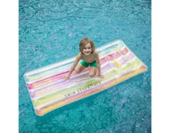 Regenboog Luchtbed Rechthoekig 1,8m -Feestspullen Winkel regenboog luchtbed rechthoekig 18m 1