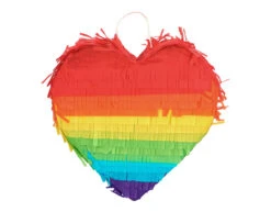 Regenboog Pinata Hart 20cm