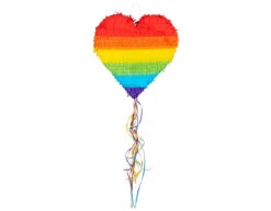 Regenboog Pinata Hart 37cm