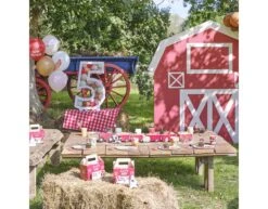 Rietjes Boerderij 19,5cm 16st -Feestspullen Winkel rietjes boerderij 195cm 16st 3