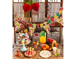 Rietjes Fruit Papier 20cm 6st -Feestspullen Winkel rietjes fruit papier 20cm 6st 5