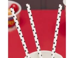 Rietjes Stippen 19,5cm 20st -Feestspullen Winkel rietjes stippen 195cm 20st 2