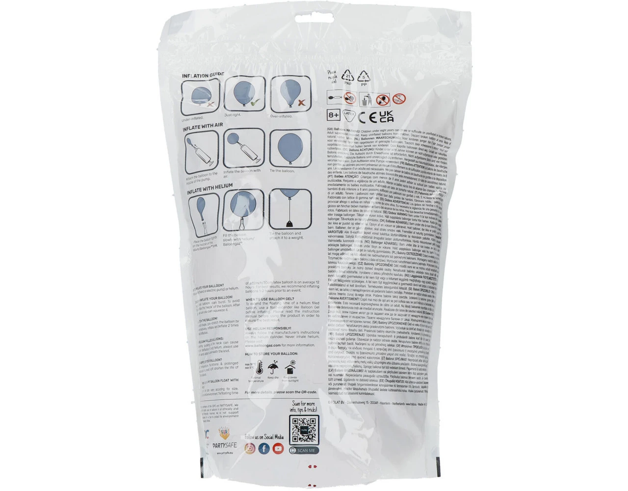 Rode Ballonnen Metallic Fiery Red 33cm 100st 3 Rode Ballonnen Metallic Fiery Red 33cm 100st - Afbeelding 3