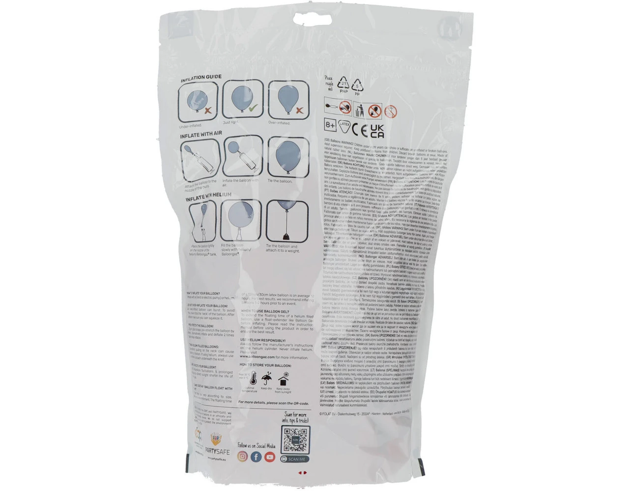 Rode Ballonnen Ruby Red 33cm 100st 3 Rode Ballonnen Ruby Red 33cm 100st - Afbeelding 3