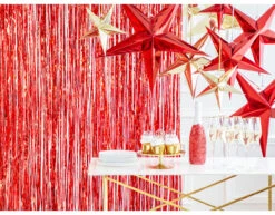 Rode Lampion Ster 30cm -Feestspullen Winkel rode lampion ster 30cm 2