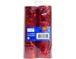 Rode Serpentines Holografisch 4m 18 Ringen 2st -Feestspullen Winkel rode serpentines holografisch 4m 18 ringen 2st 2