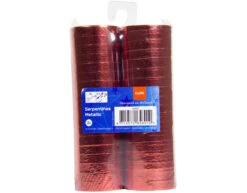Rode Serpentines Metallic 4m 18 Ringen 2st -Feestspullen Winkel rode serpentines metallic 4m 18 ringen 2st 2
