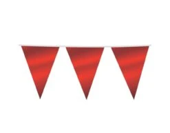 Rode Vlaggenlijn Metallic XL 10m