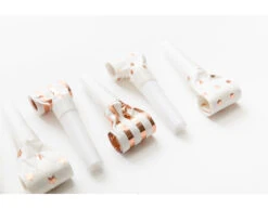 Roltongen Rose Goud 6st -Feestspullen Winkel roltongen rose goud 6st 2