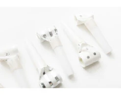 Roltongen Zilver 6st -Feestspullen Winkel roltongen zilver 6st 1