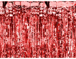 Rood Deurgordijn 2,5m