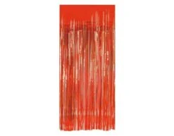 Rood Deurgordijn Folie 2m