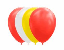 Rood Geel Witte Ballonnen 30cm 100st