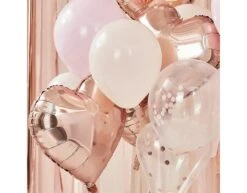 Rose Gouden Ballonnen Set 30cm 12st -Feestspullen Winkel rose gouden ballonnen set 30cm 12st 2
