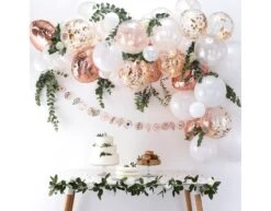 Rose Gouden Ballonnenboog DIY Set -Feestspullen Winkel rose gouden ballonnenboog diy set 2