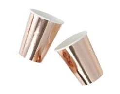 Rose Gouden Bekers 255ml 8st