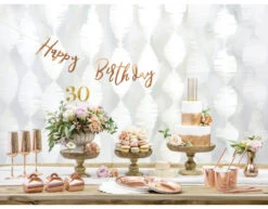 Rose Gouden Bordjes Karton 18cm 6st -Feestspullen Winkel rose gouden bordjes karton 18cm 6st 6