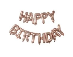 Rose Gouden Happy Birthday Ballonnen Set 41cm