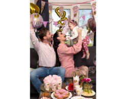 Rose Gouden Helium Ballon Hart Leeg 45cm -Feestspullen Winkel rose gouden helium ballon hart leeg 45cm 2