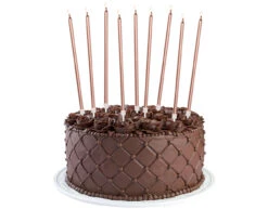 Rose Gouden Kaarsen 15cm 16st -Feestspullen Winkel rose gouden kaarsen 15cm 16st 4